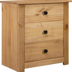 Sengetabel - Eksklusiv Hus - Massivt træ - 3 skuffer - 46x40x57 cm