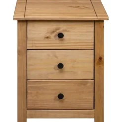Sengetabel - Eksklusiv Hus - Massivt træ - 3 skuffer - 46x40x57 cm