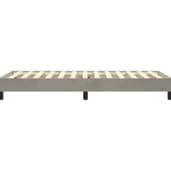Sengramme - Exclusiv Hus - Blødt Velour - 90x190 cm - Robuste Ben ljusgrått