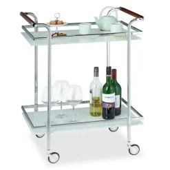 Serveringsvogn frostet glas