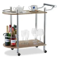 Serveringsvogn med 2 hylder