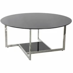 Sidebord - 100 cm - Moderne stil - Hvid farve - Glasfinish