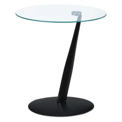 Sidebord i sort glas