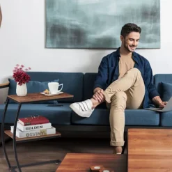 Sidebord industrielt design 2 niveauer