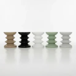 Sidebord og skammel – Zigzag-design, rumalderstil