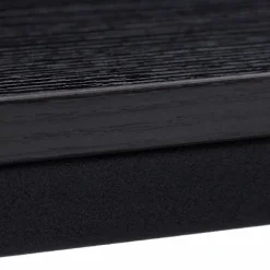 Sidebord sort med metalbund
