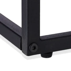 Sidebord sort med metalbund