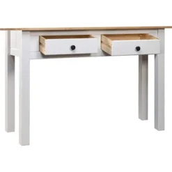 Sideborde - Panama-serien - Hvid - Massivt fyrretræ - 110x40x72 cm Vit