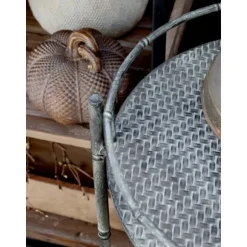 Sidobord / Brickbord H63/Ø33 cm antique zink Chic Antique Grey