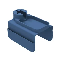 Silikone Sofakopholder - Skridsikker Sofa Armlæsbakke med Kopholder og 4 Lommer, Foldbar Sofa Armlæsbakke (Mørkeblå) Dark Blue