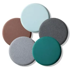 Simpel Siddehynde Rund Komfortabel Blød Stol Mad Til Hjem Og Kontor Lysegrå Light Grey 30cm