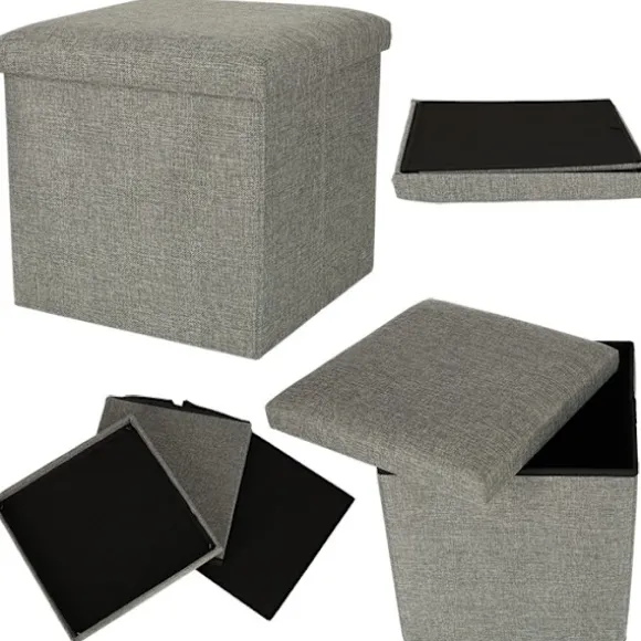 Sittpuff med Förvaring / Fotpall - 38 cm