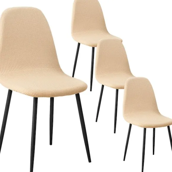 Skandinavisk Spisestol Betræk Jacquard Stretch Stolebetræk