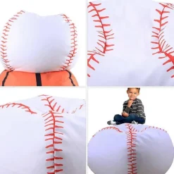 Sækkestol Baseball Style Opbevaringspose til Udstoppede Dyr 1 stk.[HK]