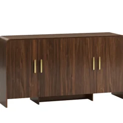 Skænk buffet 152 cm, soft-close døre, valnøddefinish