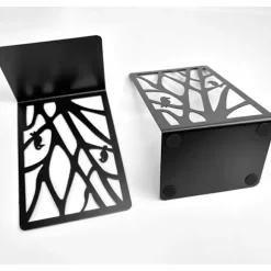 Skridsikre metal bogstøtter 2-pak Bird