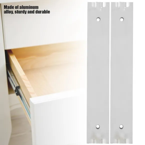 Skuffeskinne, 2 stk./sæt Mini Aluminiumlegering Holdbar Glat Skuffeskinne til Skuffeskabe (长100mm)