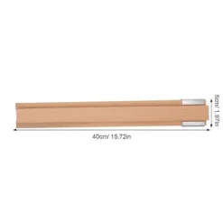 Skuffeskinne Træskabsskinne Skabsskinne Spor Guide Udskiftning Kommode Skinne Til Boligforbedring 1 Sæt Brown 40.00X5.00X4.10CM