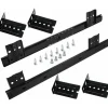 Skuffeskinner 350 mm Skuffeskinne Kuglelejeskinner til Tastatur Skydeskuffe (1 par) Sort