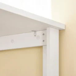 SoBuy Barbord med 3 hylder i hvid 112x57x106cm, moderne FWT17-II-W