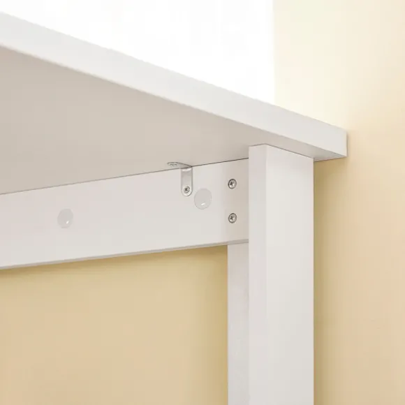 SoBuy Barbord med 3 hylder i hvid 112x57x106cm, moderne FWT17-II-W