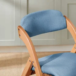 SoBuy blå klapstol med sammenklappelig og pladsbesparende 47x51x78cm, funktionel FST92-BL