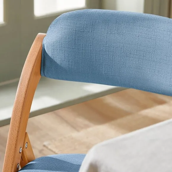 SoBuy blå klapstol med sammenklappelig og pladsbesparende 47x51x78cm, funktionel FST92-BL