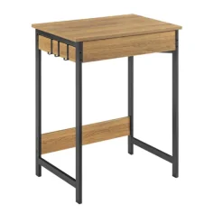 SoBuy Computerskrivebord med 1 skuffe i træ 60x40x77cm, minimalistisk FWT43-N