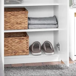 SoBuy Garderobeskab Entrégarderobe Tøjskab KSB01-W 61*30*192cm