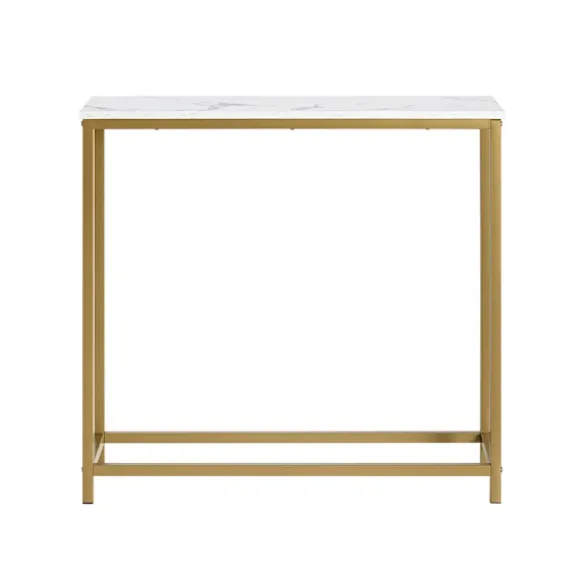 SoBuy guld entrékonsol 80x29.5x74.5cm, vintage FSB29-G