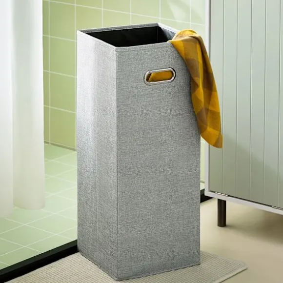 SoBuy Høj badeværelsesskab med 2 døre i grøn 31x30x167cm, funktionel BZR137-GR