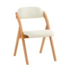 SoBuy hvid klapstol med sammenklappelig og pladsbesparende 47x51x78cm, funktionel FST92-W