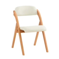SoBuy hvid klapstol med sammenklappelig og pladsbesparende 47x51x78cm, funktionel FST92-W