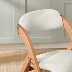 SoBuy hvid klapstol med sammenklappelig og pladsbesparende 47x51x78cm, funktionel FST92-W