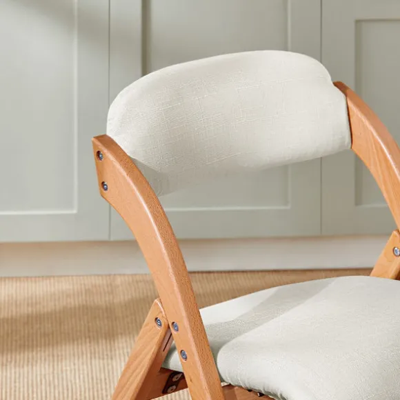 SoBuy hvid klapstol med sammenklappelig og pladsbesparende 47x51x78cm, funktionel FST92-W