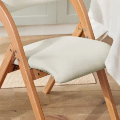 SoBuy hvid klapstol med sammenklappelig og pladsbesparende 47x51x78cm, funktionel FST92-W