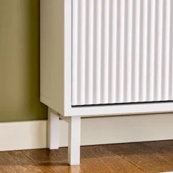 SoBuy hvidt skoskab med 3 døre 19x50.01x130cm, moderne FSR177-H-W