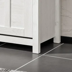 SoBuy hvidt skoskab med 3 døre 30x80.01x111cm, moderne FSR162-W