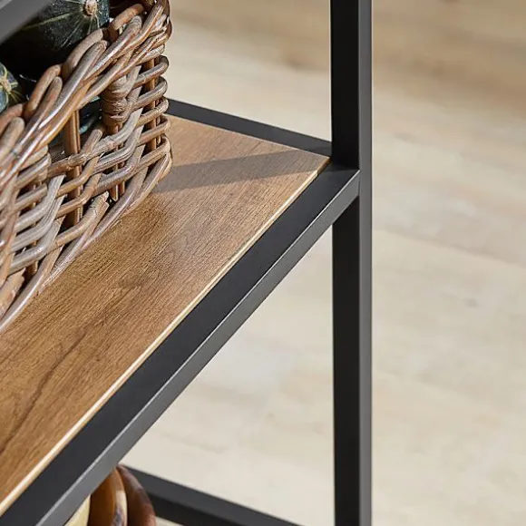 SoBuy Køkkenø med 1 skuffe i mørkebrun 100x45x92.5cm, industriel FKW112-PF