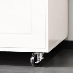 SoBuy Køkkenø med 1 skuffe i hvid 88.5x40x89cm, moderne FSB78-W