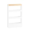 SoBuy Køkkenvogn med 3 hylder i hvid 50x14.5x80cm, moderne NSR12-W