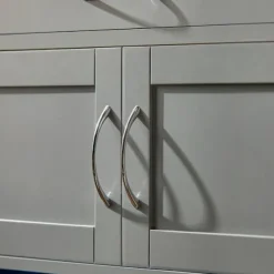 SoBuy Køkkenvogn med 1 skuffe i lysegrå 67x37.5x86.5cm, moderne FKW45-HG