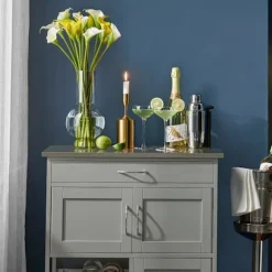 SoBuy Køkkenvogn med 1 skuffe i lysegrå 67x37.5x86.5cm, moderne FKW45-HG