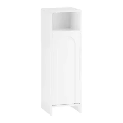 SoBuy Linnedskab med 1 dør i hvid 30x30x97cm, funktionel BZR161-W