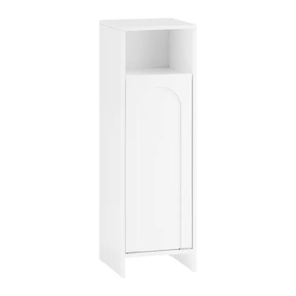 SoBuy Linnedskab med 1 dør i hvid 30x30x97cm, funktionel BZR161-W