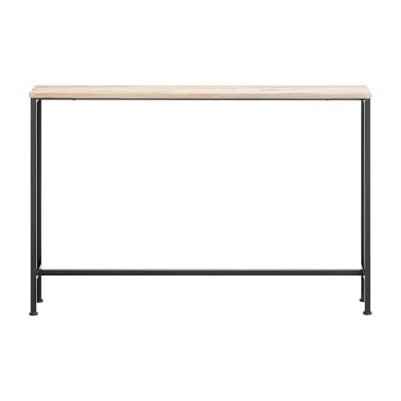 SoBuy lys eg entrékonsol med udtrækkelig og pladsbesparende og nem at samle 120x20x80cm, moderne