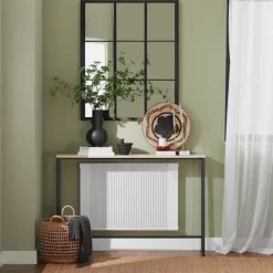 SoBuy lys eg entrékonsol med udtrækkelig og pladsbesparende og nem at samle 120x20x80cm, moderne