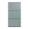 SoBuy lysegrå skoskab med 3 døre 26.01x61.01x119.99cm, funktionel FSR165-H-HG