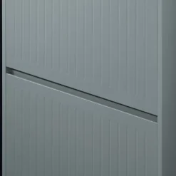 SoBuy lysegrå skoskab med 3 døre 26.01x61.01x119.99cm, funktionel FSR165-H-HG