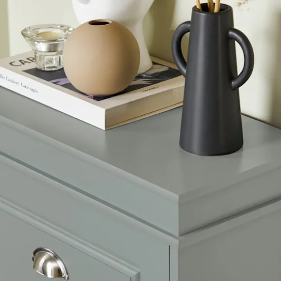 SoBuy lysegrå skoskab med 3 døre 24x53.01x116.99cm, moderne FSR94-HG